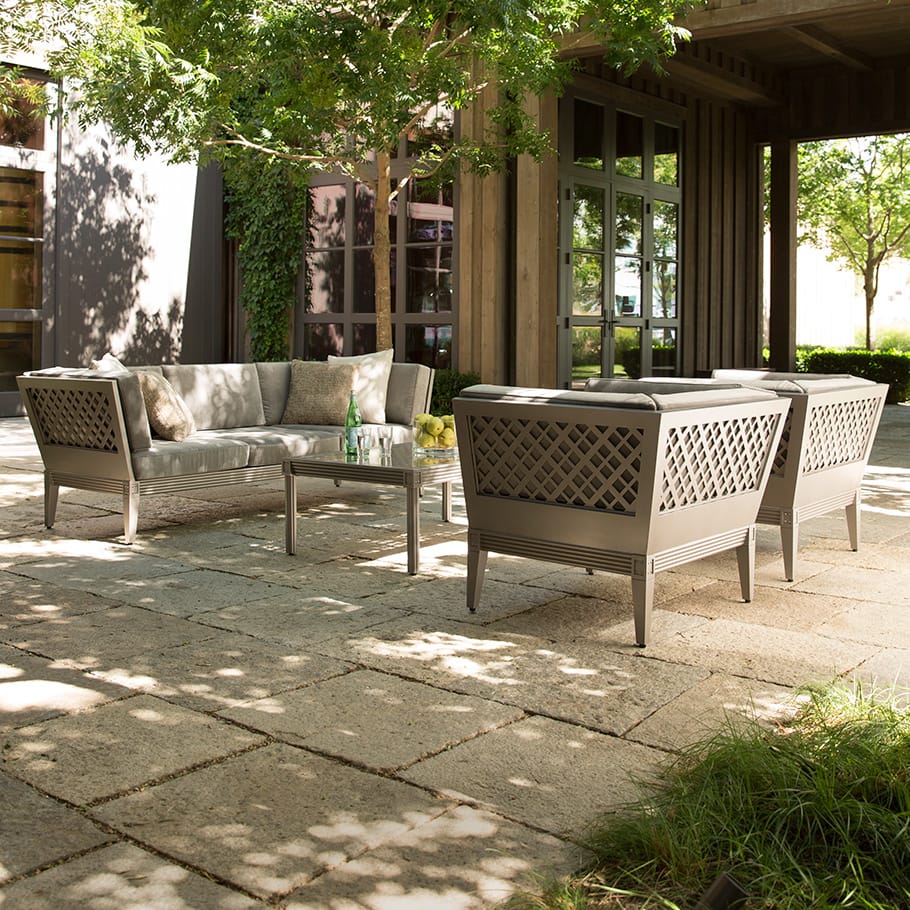 Алюминиевое клубное кресло с подлокотниками JANUS et Cie Quadratl ARCH-00135143 - Вид №4