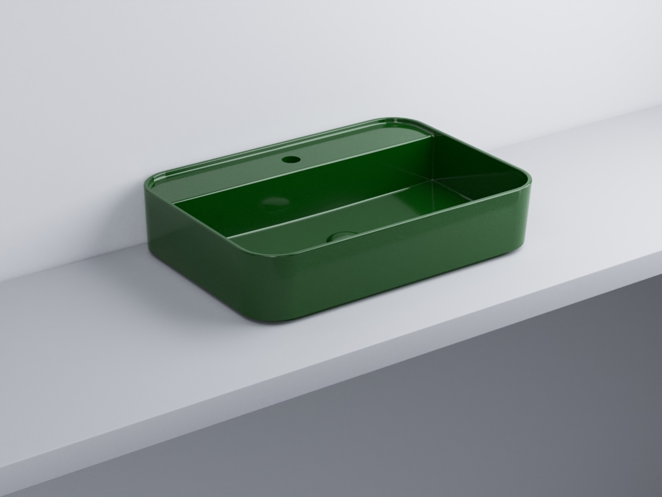 SHCOLARF-AL Раковина прямоугольная одно отверстие под смеситель cielo Shui Comfort Ceramica Cielo