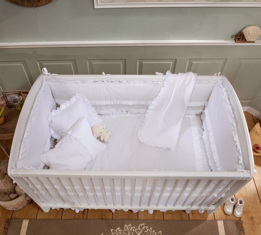Колыбель детская белая 70х130 см Baby Cotton CILEK BABY COTTON 00-3832175 Белый Santreyd  - Вид №1