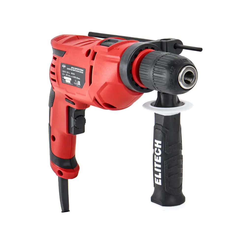Дрель сетевая ударная Elitech ДМ ДУ 085РЭ, 850 Вт STLM-2124362 - Вид №4