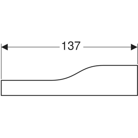 430310226 Фронтальная декоративная панель Geberit Bambini для детской раковины, для трех смесителей для раковины, более низкая раковина слева Geberit  - Вид №3