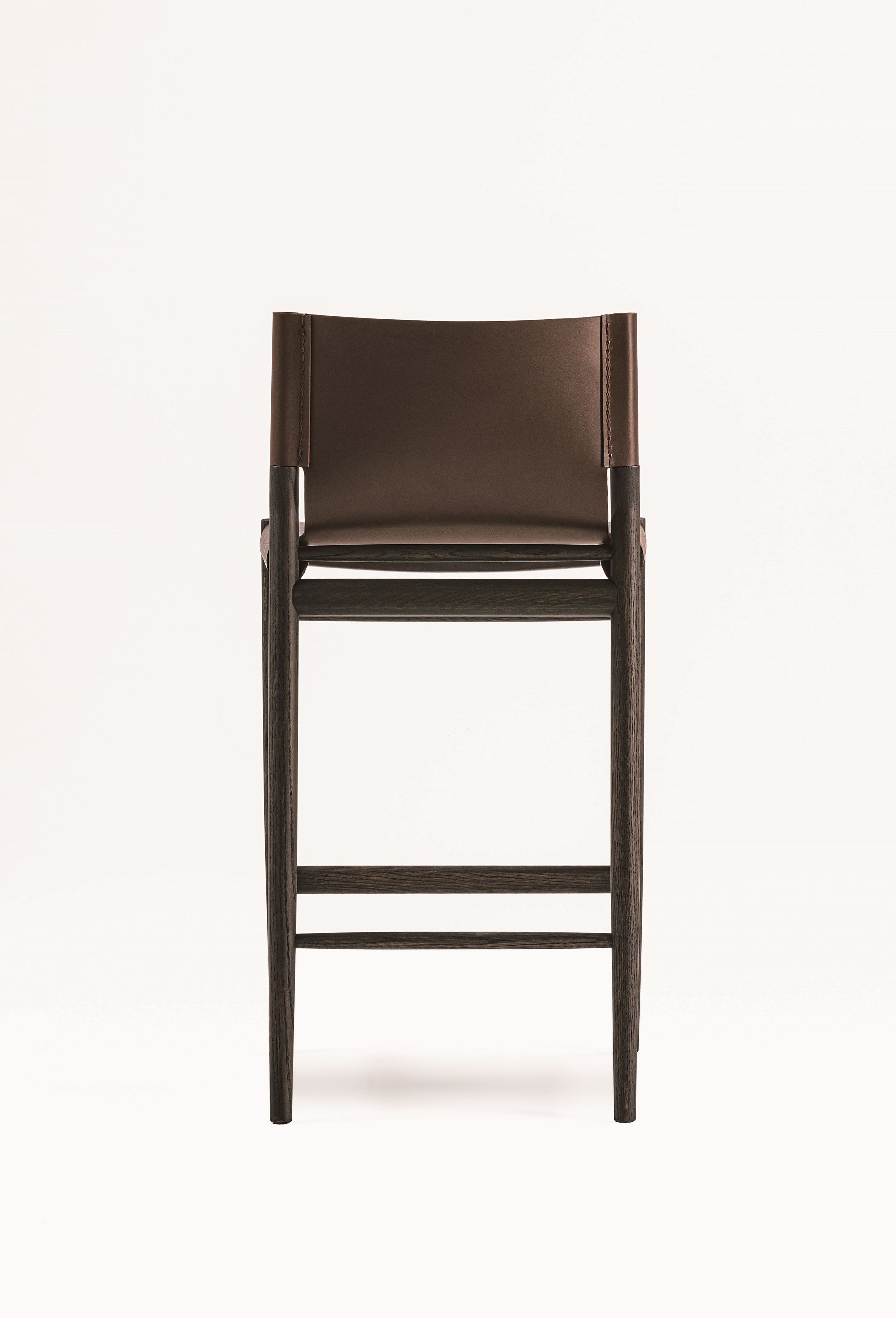 Высокий стул из кожи и дуба DE PADOVA Sunset ARCH-00146209 - Вид №3