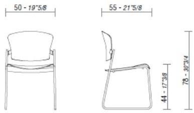 ESTEL GROUP Штабелируемый стул из пластика Cameo sun-id-1346769 - Вид №6