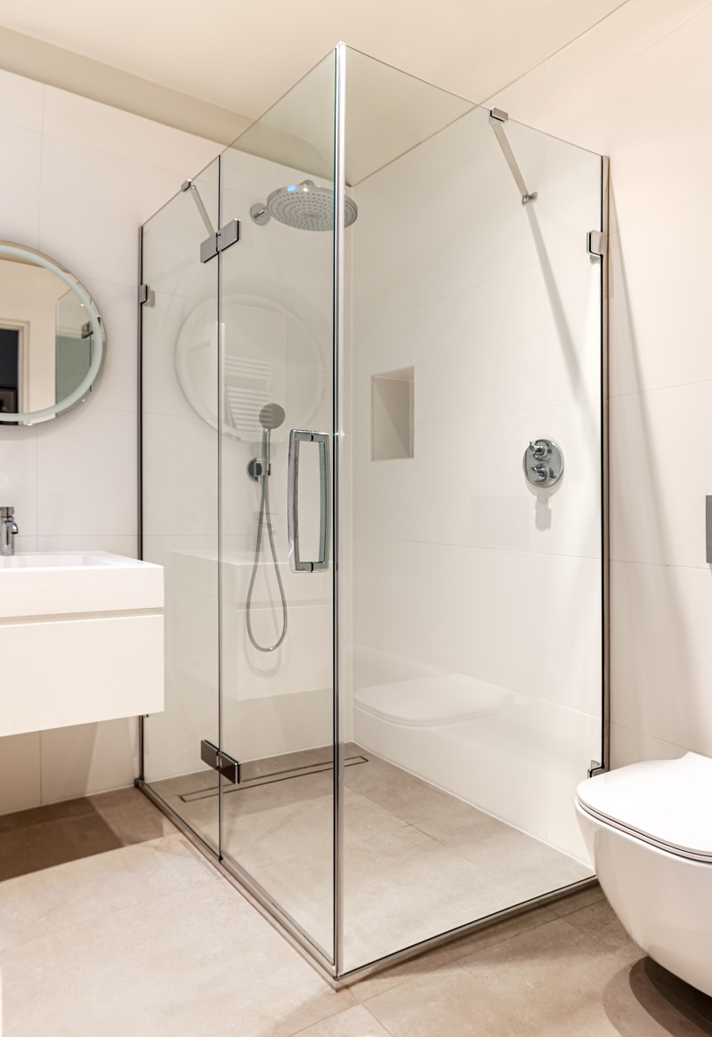 Дверь душевая для установки с боковой панелью GHC900H L или R Merlyn Arysto Хромированный  - Вид №1