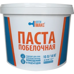 Паста побелочная Оптимакс цвет молочно-белый 10 л 82134631 STLM-2160944