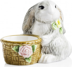 10651117 Certified International Подставка для яиц 3D Certified Int. Милый кролик 8см, керамика Керамика