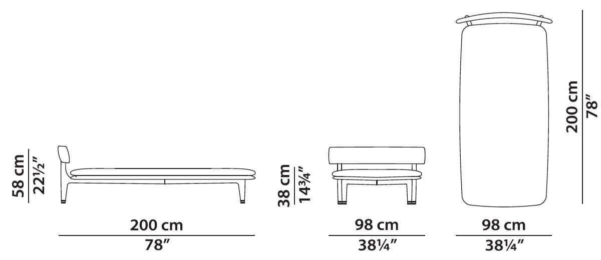 Мягкая спальная кровать из массива дерева со спинкой Baxter Himba ARCH-00094724 - Вид №2