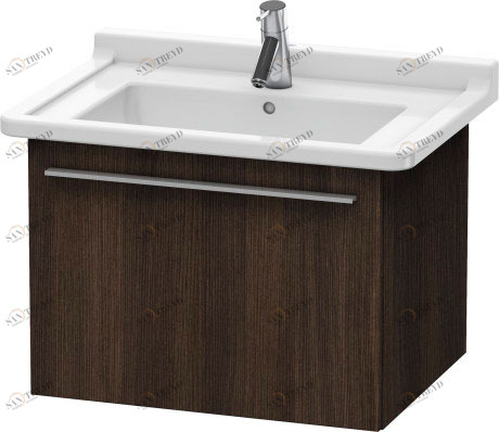 XL605605353 Тумбочка подвесная X-Large #XL6056 600 x 468 мм Каштан темный, декор Duravit