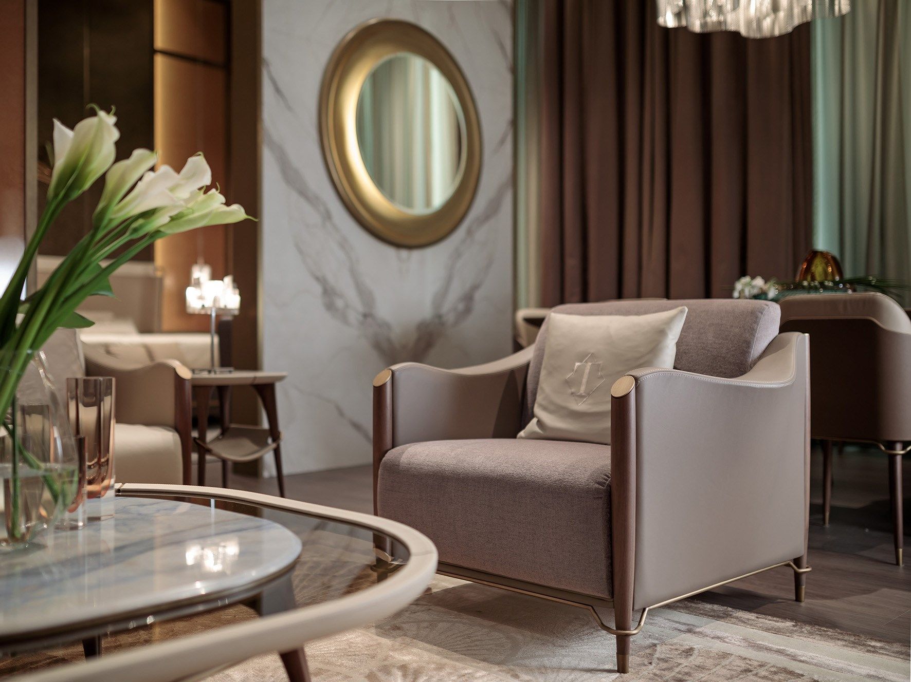 Тканевое кресло с подлокотниками Turri Melting Light ARCH-00031792 - Вид №3