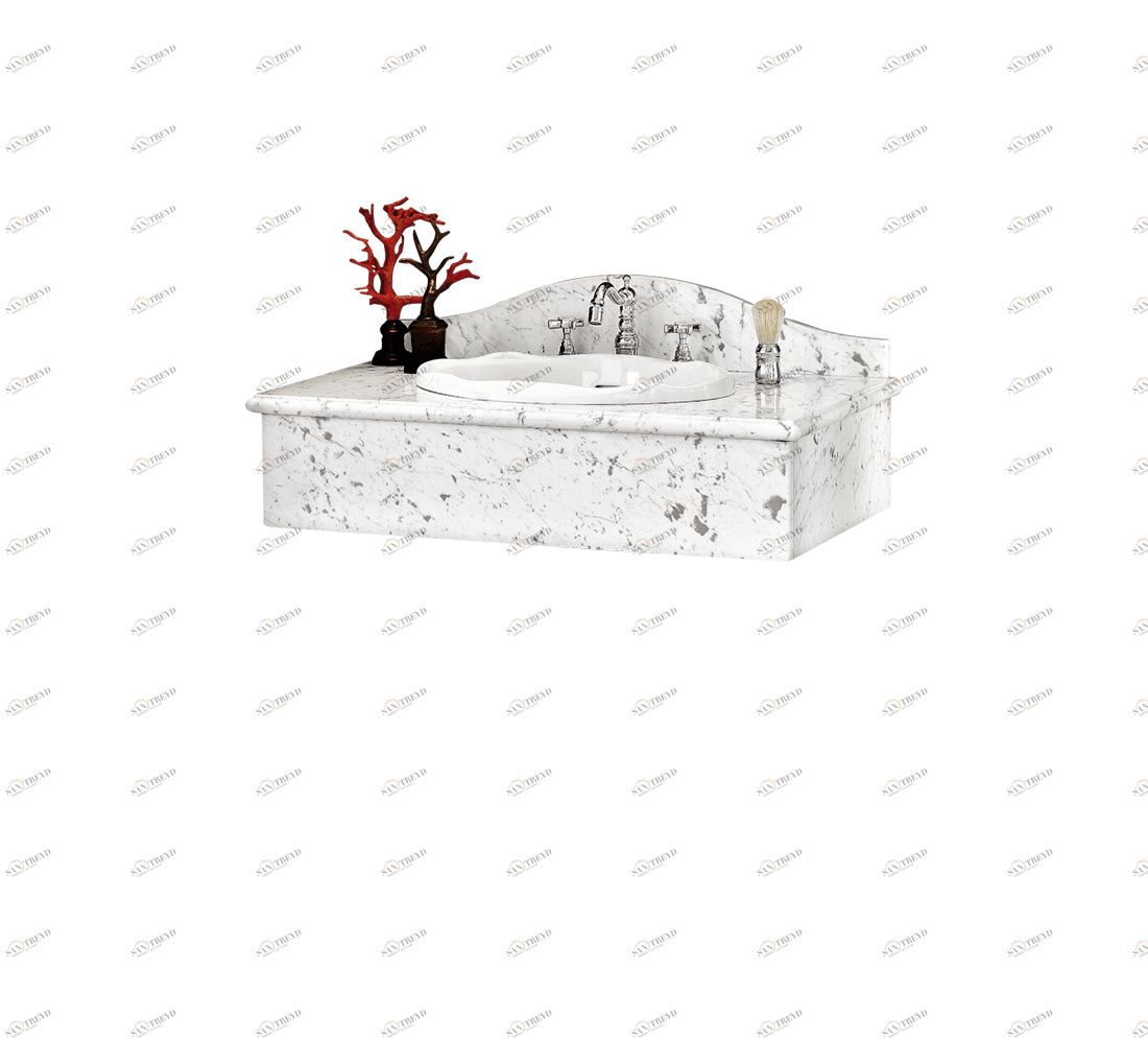 Gentry Home Сезанн  Мрамор белый каррарский GH102684 