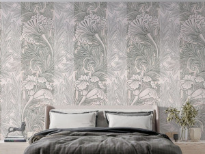 Панорамные обои с цветочными мотивами