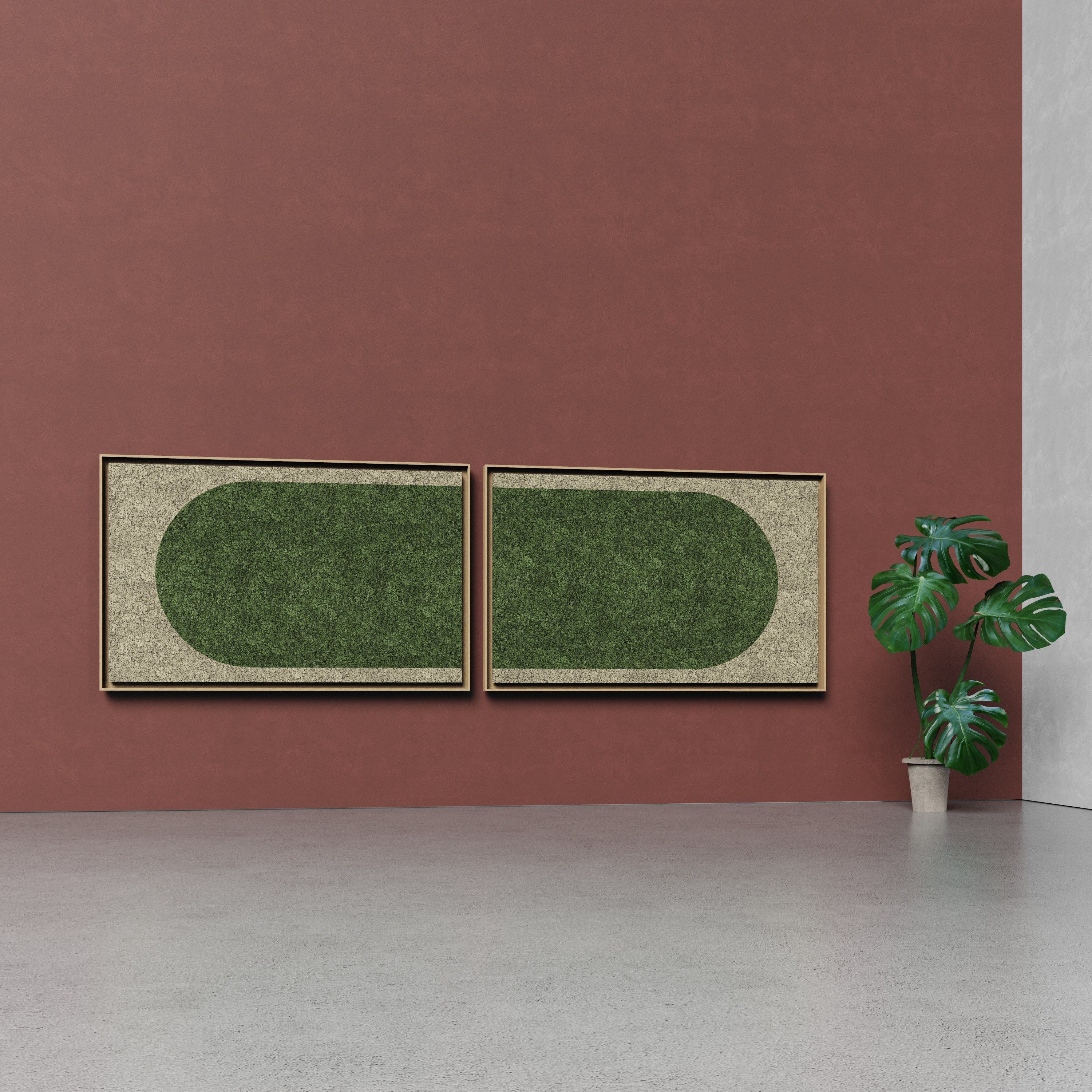 Акустическая панель из мха GREENMOOD FRAMED GEOMETRIC ARCH-00124960 - Вид №8