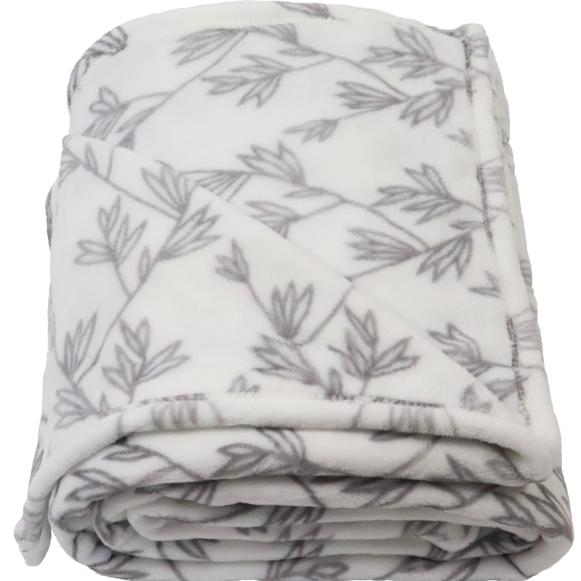 84378923 Плед «» 180x200 см фланель цвет серый Fern Santreyd - Вид №2