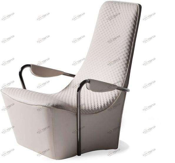 HESSENTIA | Cornelio Cappellini Мягкое кожаное кресло с подлокотниками с высокой спинкой Santreyd sun-id-1411188