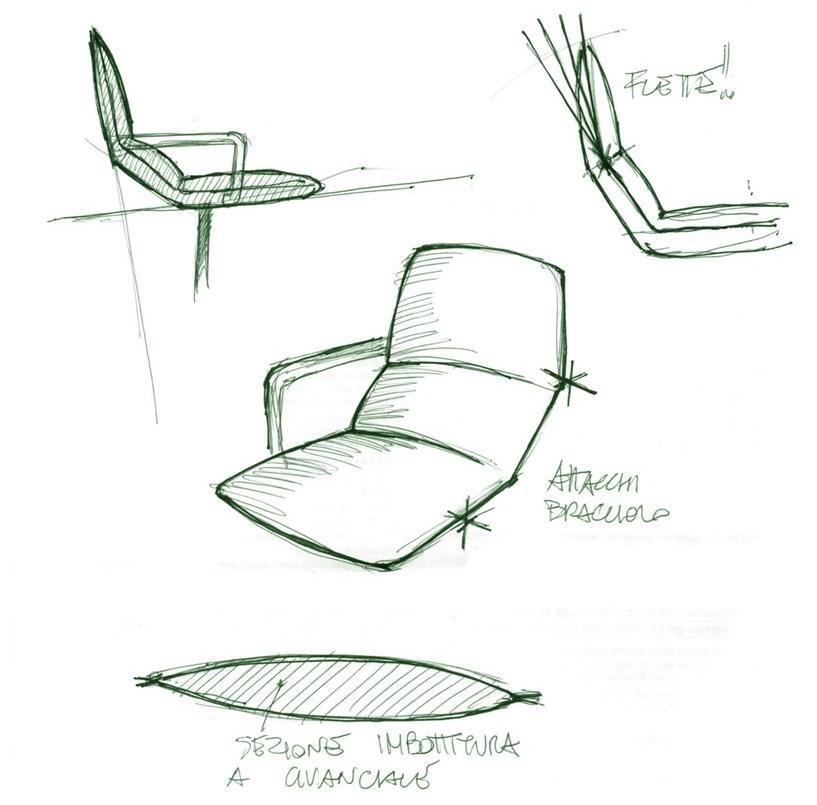 LD Seating Кресло вращающееся на 4 спицы с подлокотниками Flexi Chl-br, f25 - Вид №1