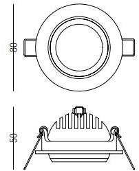 PURALUCE Круглый светодиодный точечный светильник из алюминия sun-id-1426886 - Вид №1
