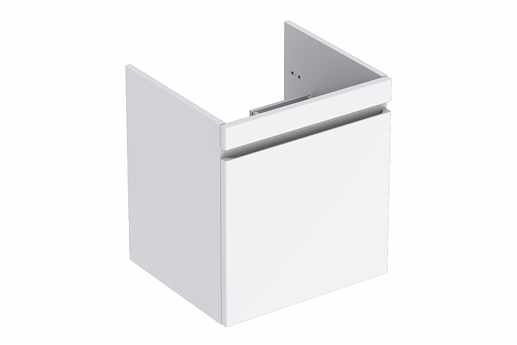 42384 IFO Renova Плоская тумба для тонкой раковины с ящиком и внутренним ящиком, W = 588 мм, W1 = 600 мм, темно-серый  - Вид №2