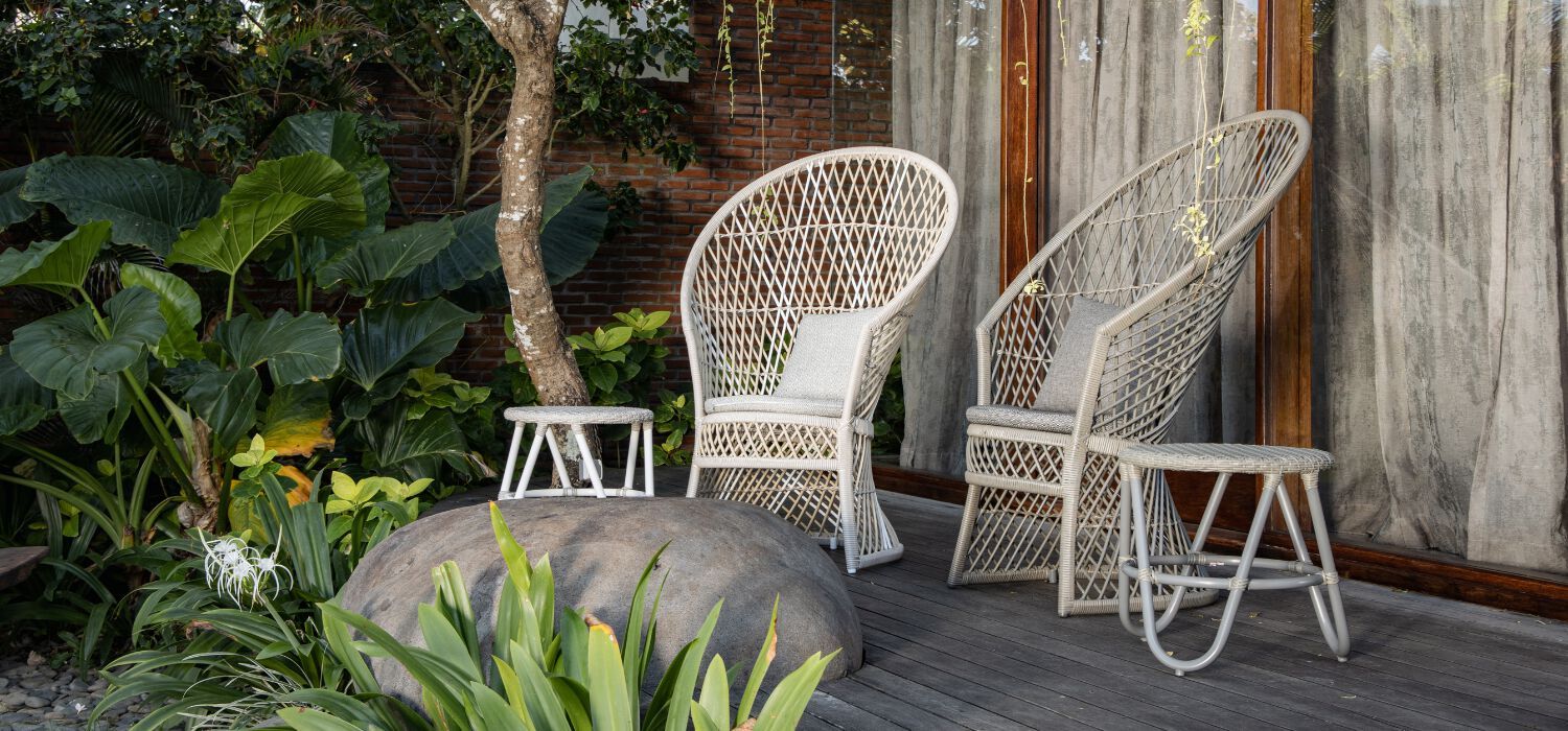 Садовый стул / журнальный столик из синтетического волокна cbdesign Agadir ARCH-00083119 - Вид №2