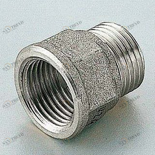 Переходник НВ  3/8"x1/2" никель TIEMME 1500174