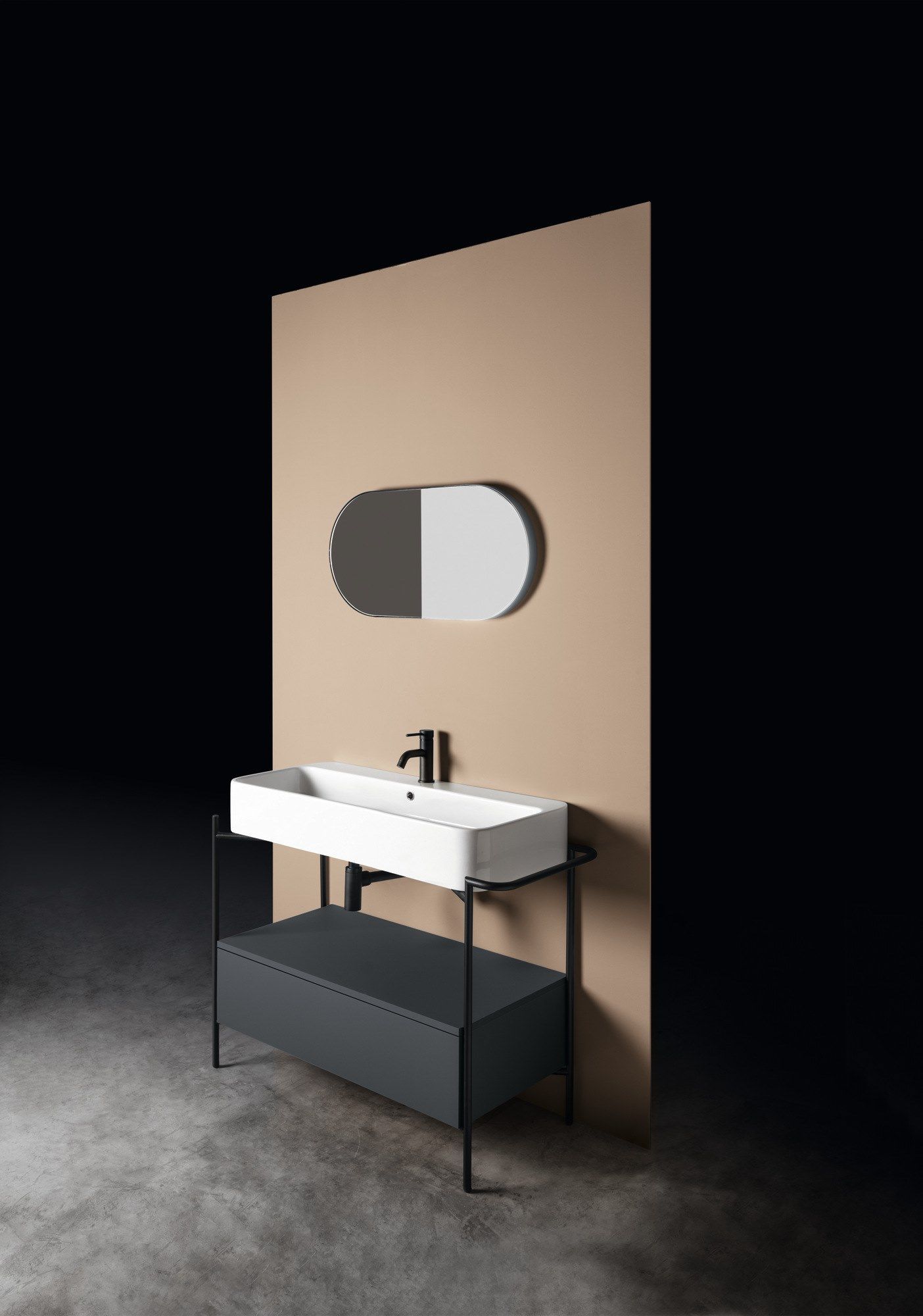 Прямоугольная керамическая раковина с переливом Axa вещь ARCH-00022196 - Вид №2