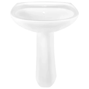 Раковина Normus с пьедесталом, белая, 55 см