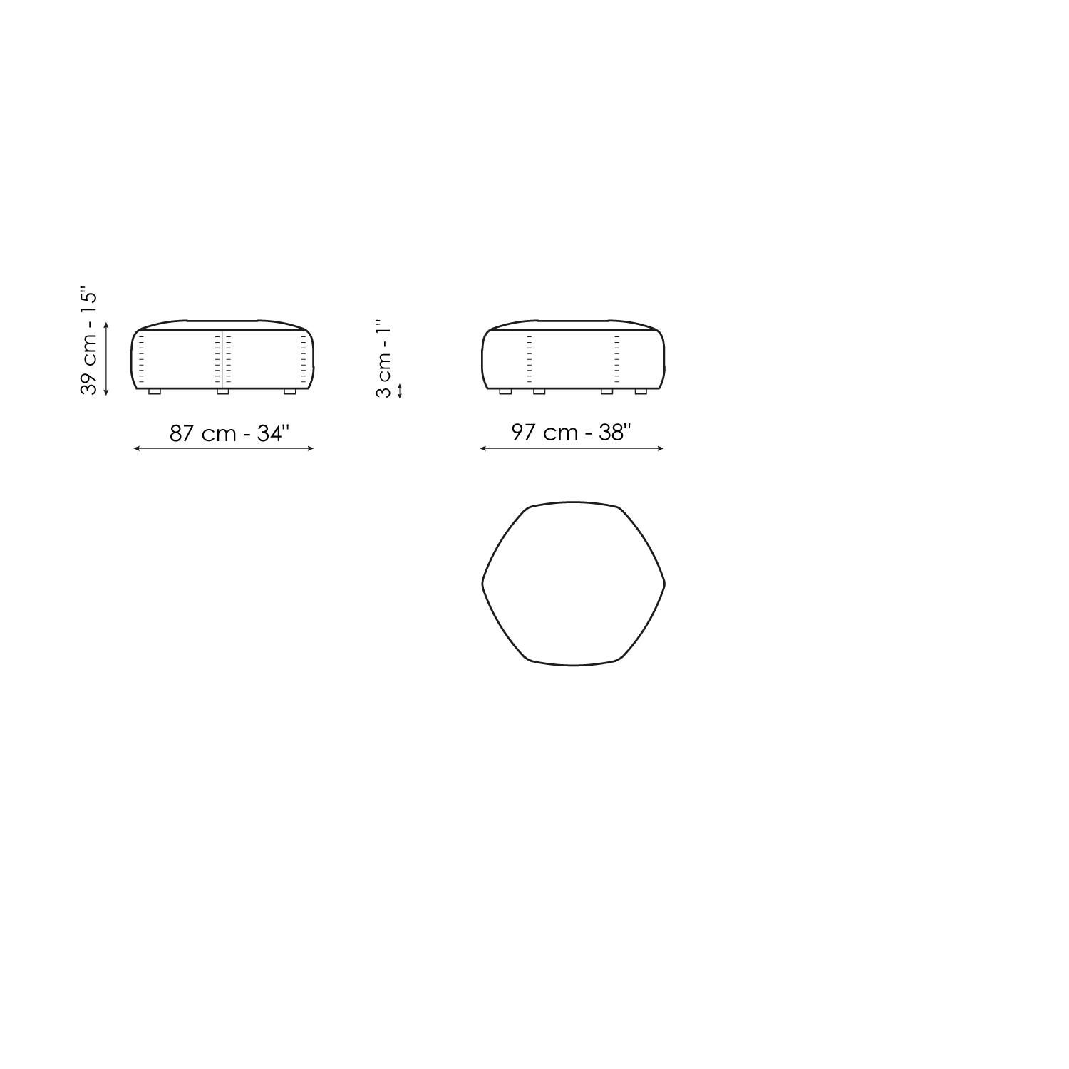 Ткань диван BONALDO PANORAMA NEW ARCH-00086500 - Вид №14