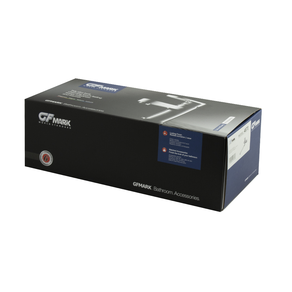 GFmark - Смеситель в ванную, длинный излив с дивертором на корпусе, шаровый, с АЛМАЗНОЙ КРОШКОЙ на ручке, код: 4870  - Вид №2