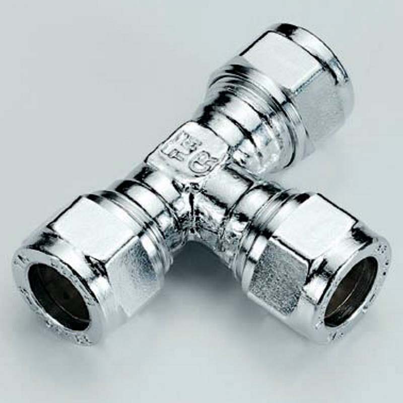 Тройник обжим хромированный TIEMME 12 1130008