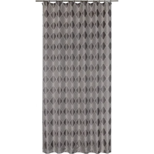 Штора на ленте «Кармен» 160х260 см полиэстер вензель цвет серый