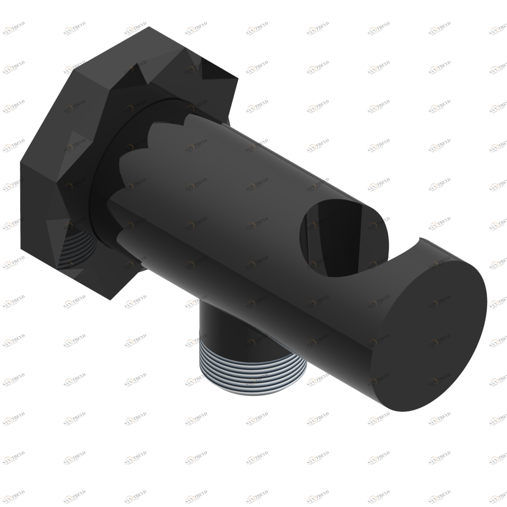 U2P-53L Вывод встраиваемый в стену с крючком Thg-paris Nihal porcelaine noire Покрытие PVD бронза U2P-53L CAT.F