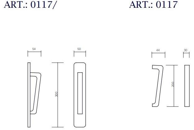 Pasini Ручка латунная с замком Quadrata 0117  - Вид №1