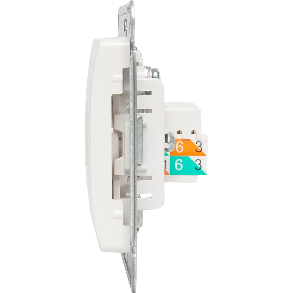 Schneider Electric Glossa — двойная розетка RJ45+TV для скрытого монтажа 84693607 STLM-0053751 - Вид №2
