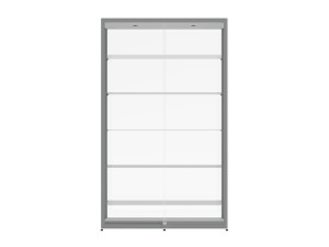 Витрина из алюминия и стекла со встроенным освещением