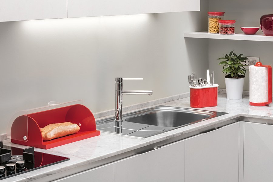 Банка пластиковая для сыпучих продуктов 1 л зеленая Forme casa GUZZINI  00-3871062 Зеленый;прозрачный  - Вид №2