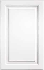 Фасады для кухни Классика Фрезеровка «Прямоугольник 90+» Белая лилия №538