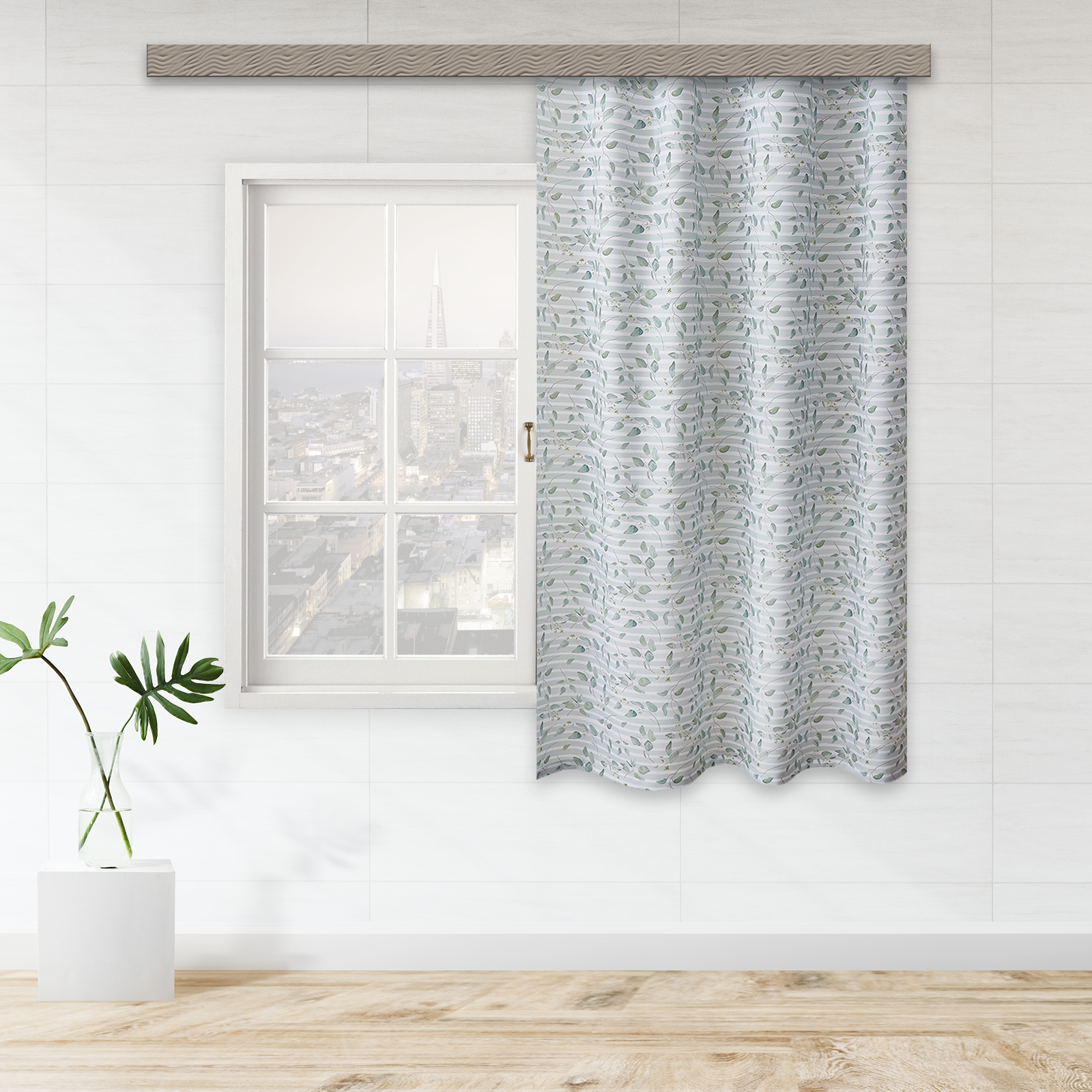 WITERRA Штора на ленте с растительным орнаментом для кухни 135×180 см 89079725 STLM-0078119 - Вид №4