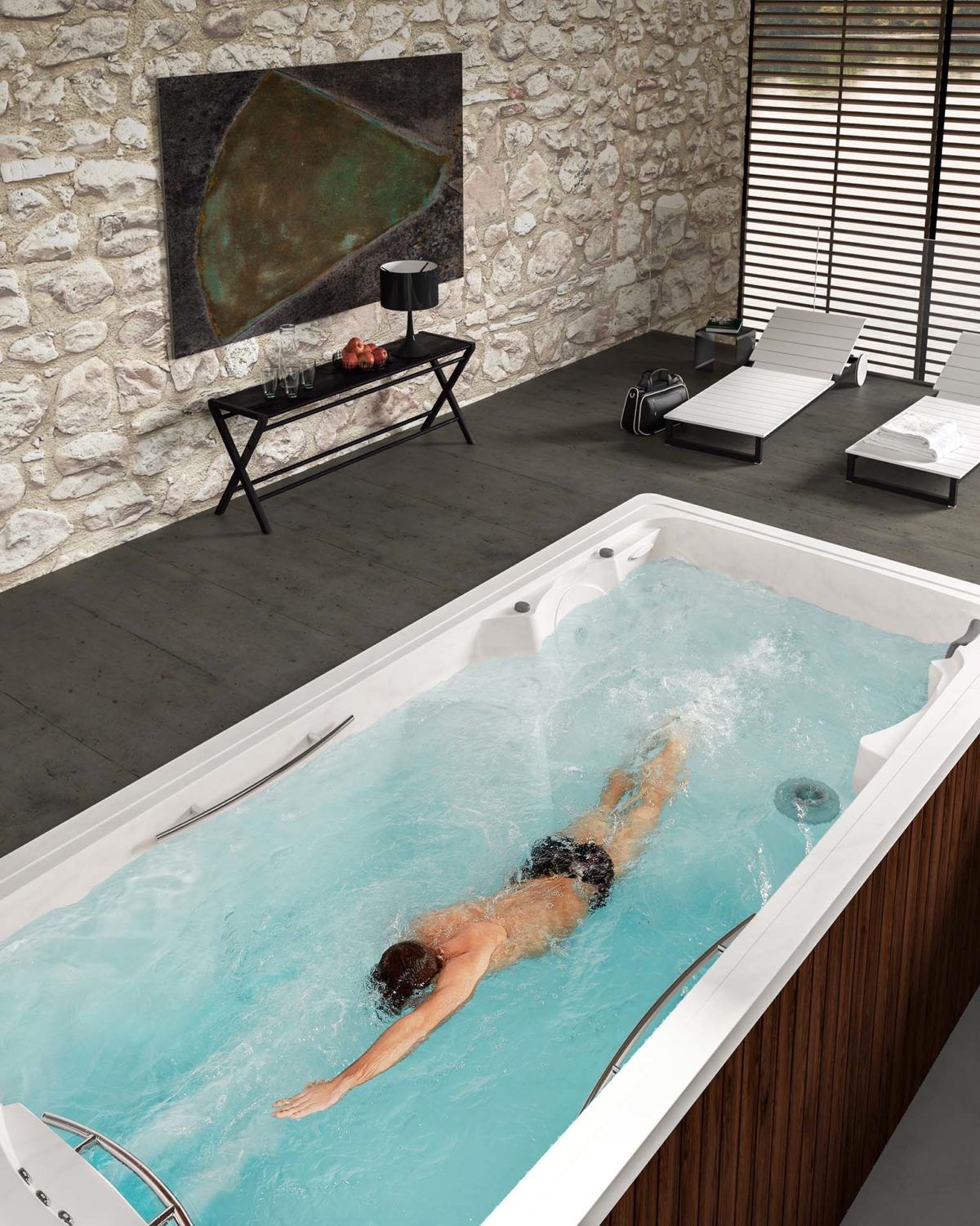 3-местный прямоугольный мини-бассейн с противоточным плаванием Albatros HARRY SWIM ARCH-00022318 - Вид №3