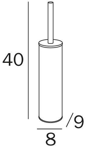 INDA® Ершик для унитаза из нержавеющей стали Inox A14140 - Вид №2