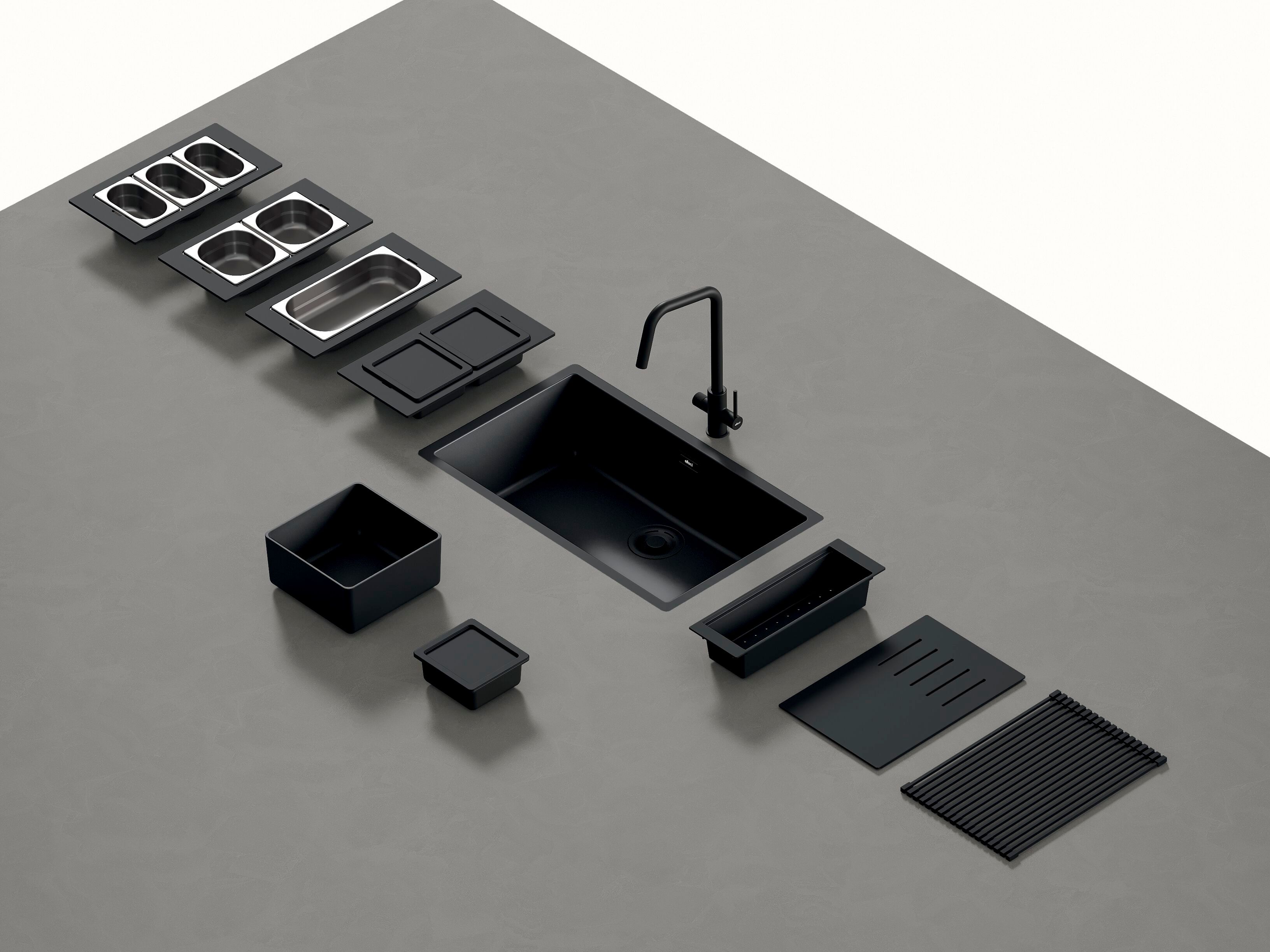 Встраиваемая раковина с одной чашей в Keratek Elleci Elite Kitchen ARCH-00059962 - Вид №2