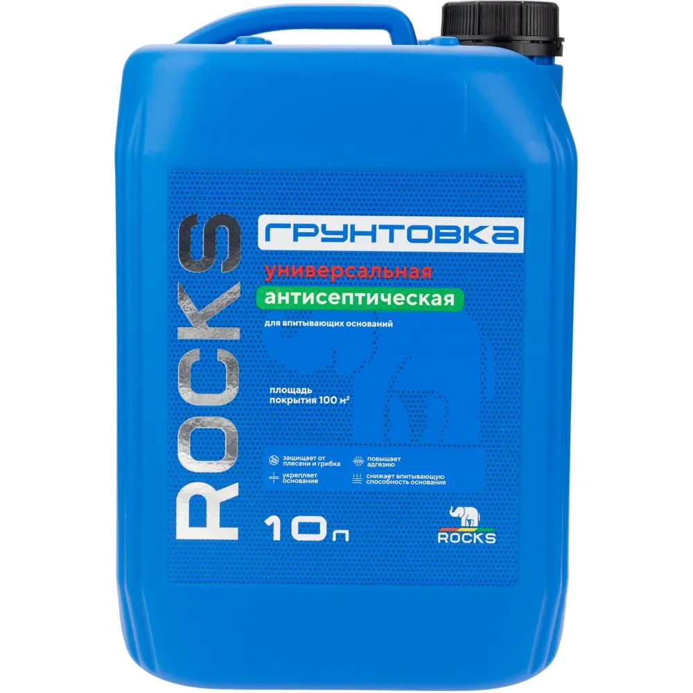 Грунтовка универсальная для влажных помещений Rocks 10 л STLM-2098564