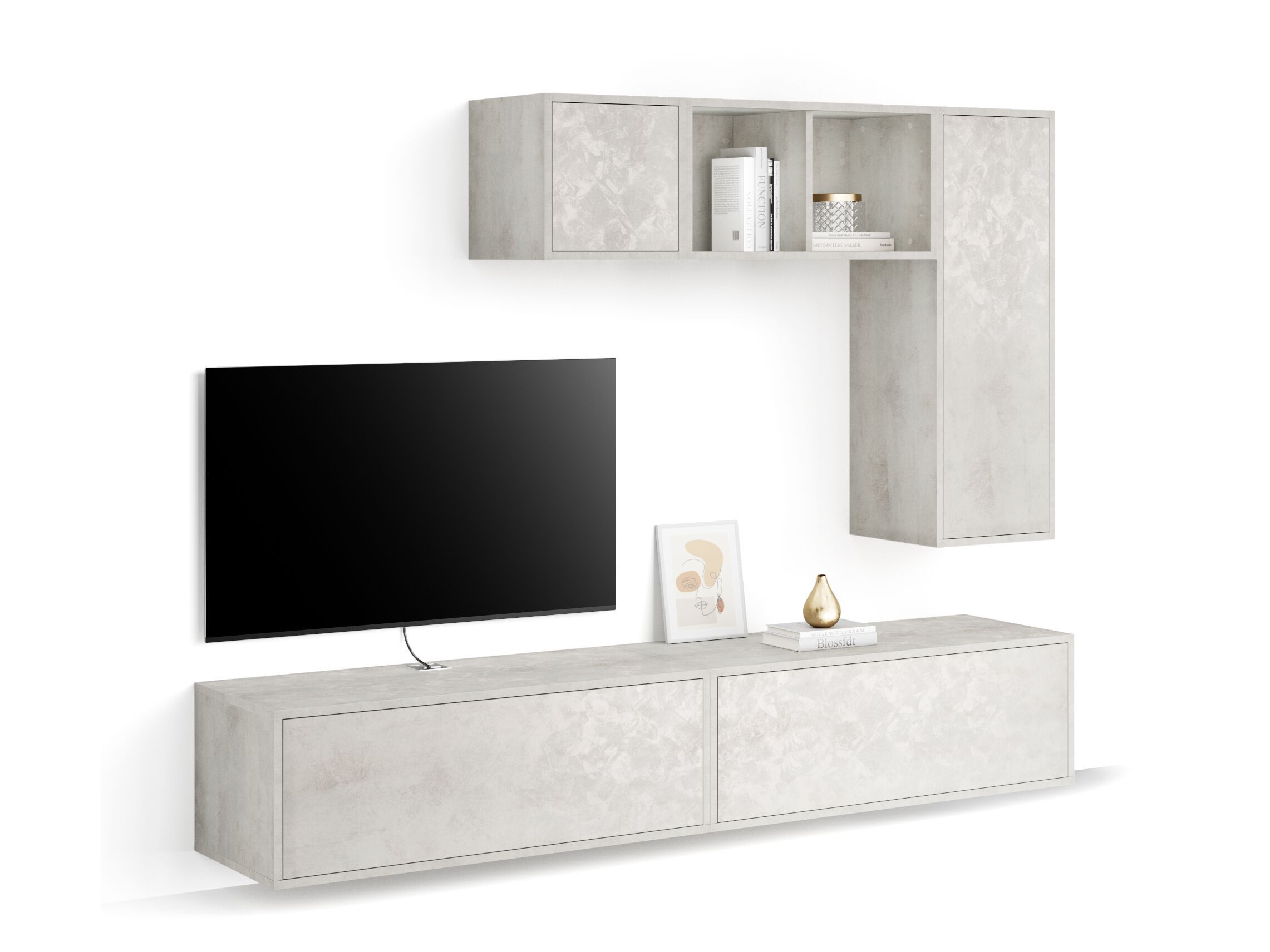 Модульная оборудованная стена установленная стеной в меламинированном Mobili Fiver IACOPO ARCH-00070420