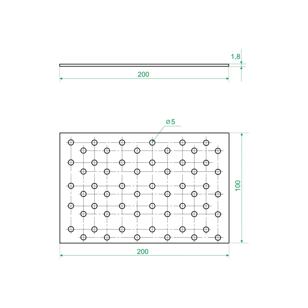 Santreyd PS 200x100x1.8 — универсальная крепежная пластина для деревянных конструкций 18739057 STLM-0012312 - Вид №3