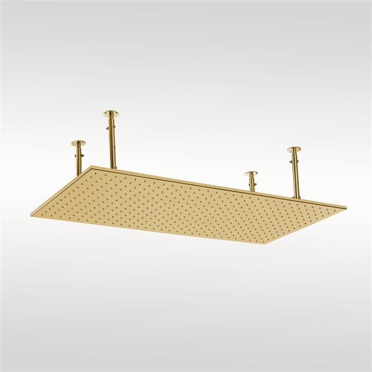 Прямоугольная насадка для душа из нержавеющей стали Fontana Showers FS145193 / FS145194 ARCH-00011240 - Вид №11