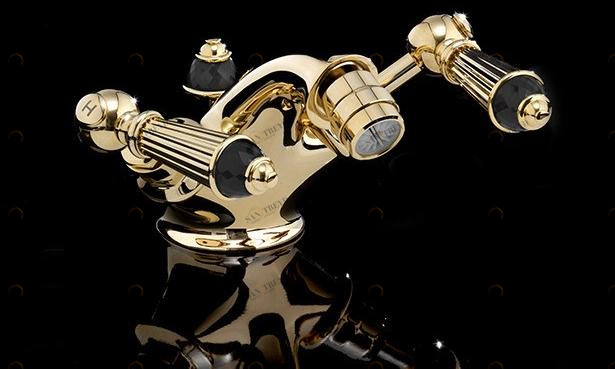 Devon&Devon Смеситель для биде на одно отверстие на террасе Black diamond Bld73ot