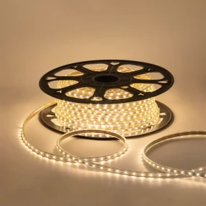 Светодиодная лента Apeyron O17-01 для контурной подсветки SMD 2835 60 диод/5 Вт/м 220 В 10 мм IP65 50 м теплый белый свет