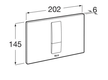 Панель управления для механического туалета Roca In-Wall Systems ARCH-00122353 - Вид №2