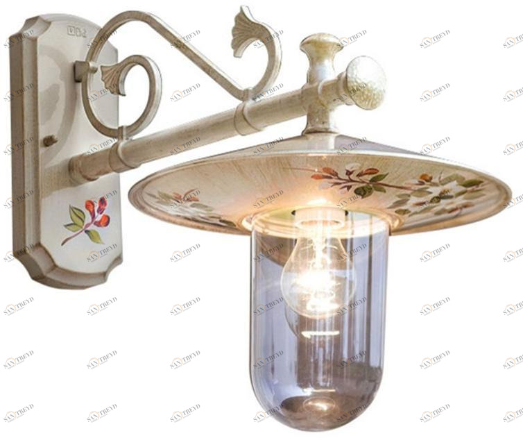 FERROLUCE Настенный керамический светильник для улицы Genova A400