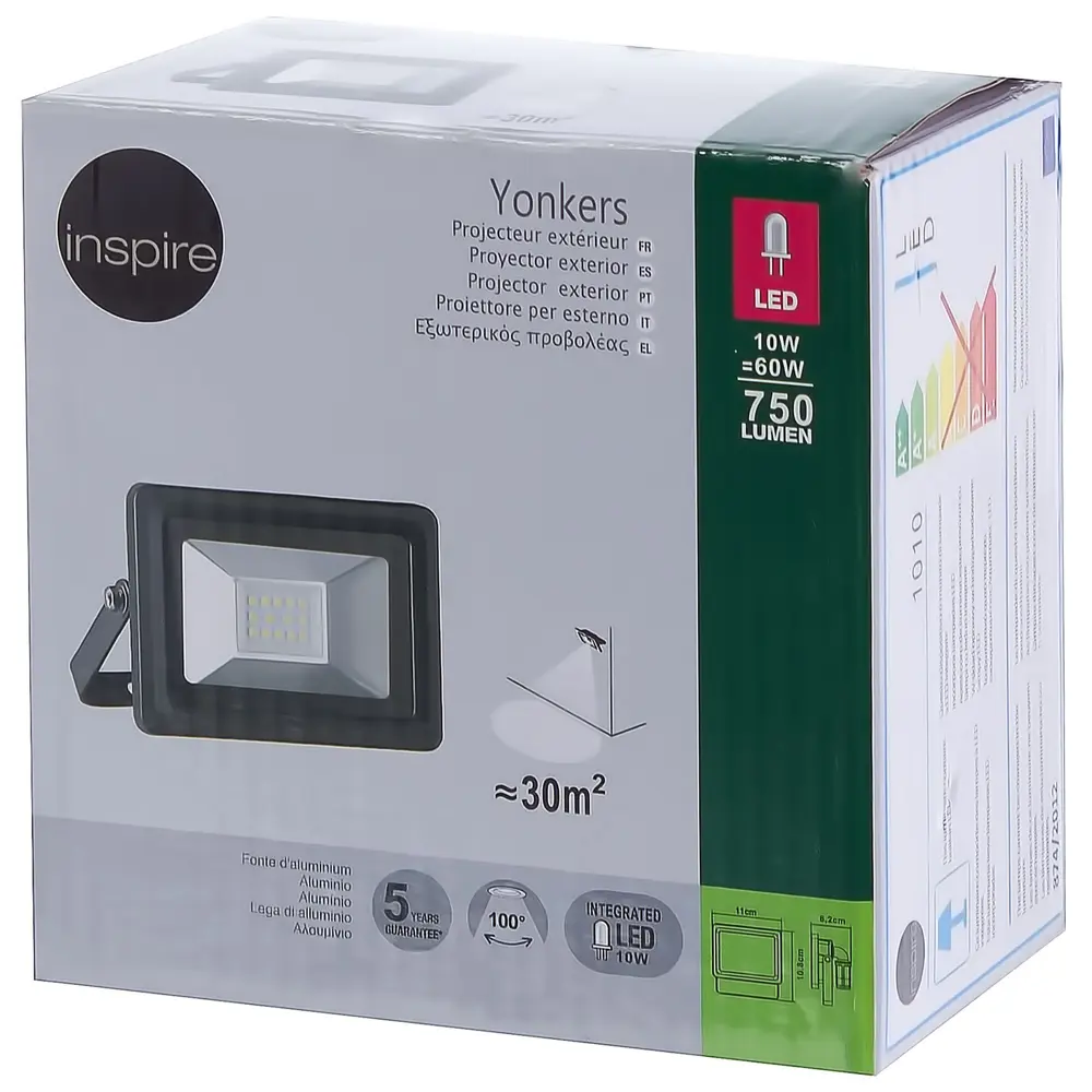 Прожектор светодиодный Yonkers переносной, 10 Вт, IP65 18850927 STLM-2198684 INSPIRE  - Вид №4
