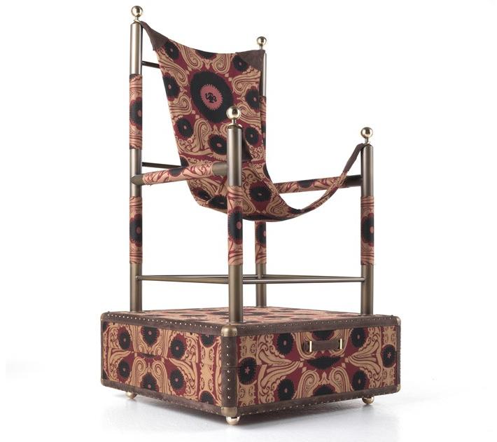 ETRO Home Interiors Кресло из ткани с подлокотниками Babel E.bab.221.a - Вид №3