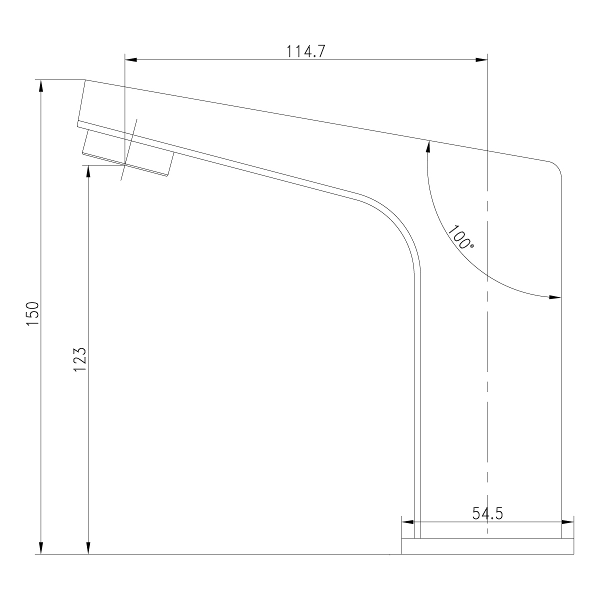 LM4650CE Смеситель Project для раковины бесконтактный (сенсорный) LEMARK PROJECT - Вид №1